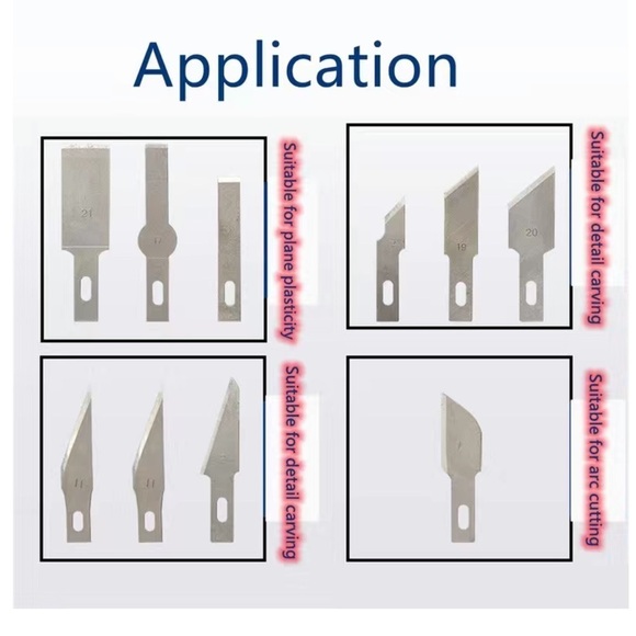 Precision Cutting Knife Set Hand Tools Art Hobby Craft Non Slip 13 Pieces - Picture 3 of 16